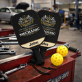 Personalized Mechanic Pickleball Paddle Set | Gift for Mechanic | Custom Name Pickleball Racket | Mechanic Gift for Him