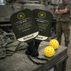 Personalized U.S. Army Soldier Pickleball Paddle Set, Custom Army Gift for Men, Military Retirement Gift, Veteran Gift Idea