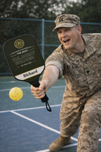 Personalized U.S. Army Soldier Pickleball Paddle Set, Custom Army Gift for Men, Military Retirement Gift, Veteran Gift Idea