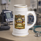 Personalized Nurse Beer Stein 22oz - Custom Name Nurse Mug, Best Nurse Gift