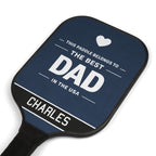 Personalized Dad Pickleball Paddle Set | Best Dad Gift | Custom Fathers Day Pickleball Gift | Gift for Dad Who Loves Pickleball