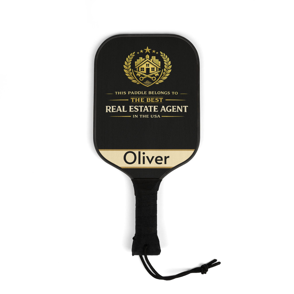 Personalized Real Estate Agent Pickleball Paddle Set | Custom Realtor Gift for Him or Her | Closing Gift Idea | Best Realtor USA