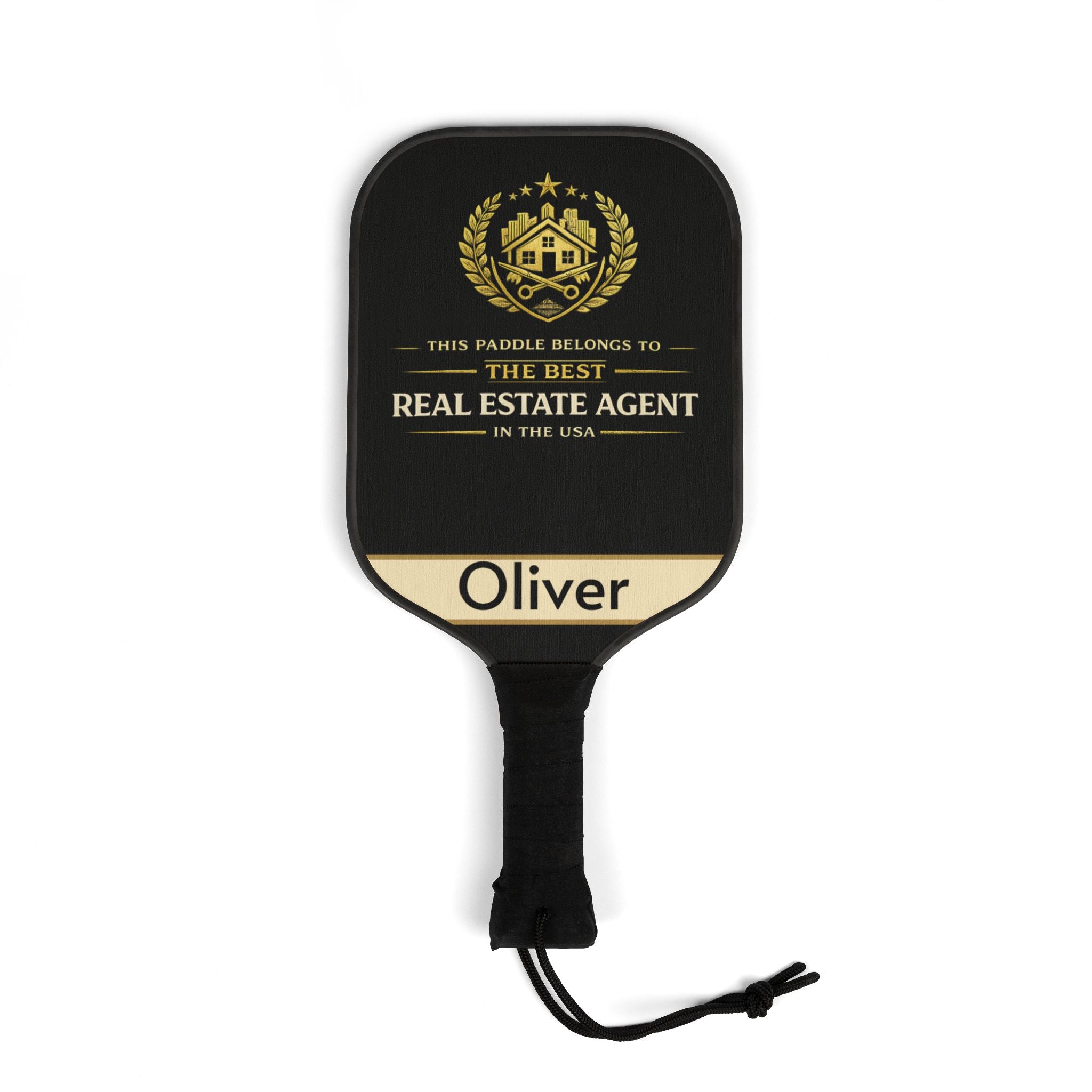 Personalized Real Estate Agent Pickleball Paddle Set | Custom Realtor Gift for Him or Her | Closing Gift Idea | Best Realtor USA