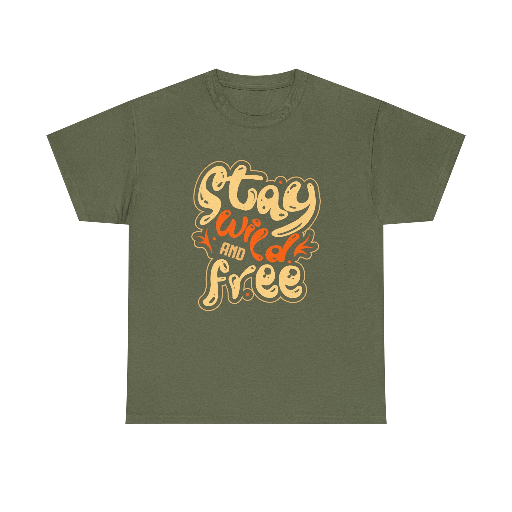 Stay Wild and Free Shirt  Boho Quote T Shirt, Positive Vibes Graphic Tee, Nature Lover Gift