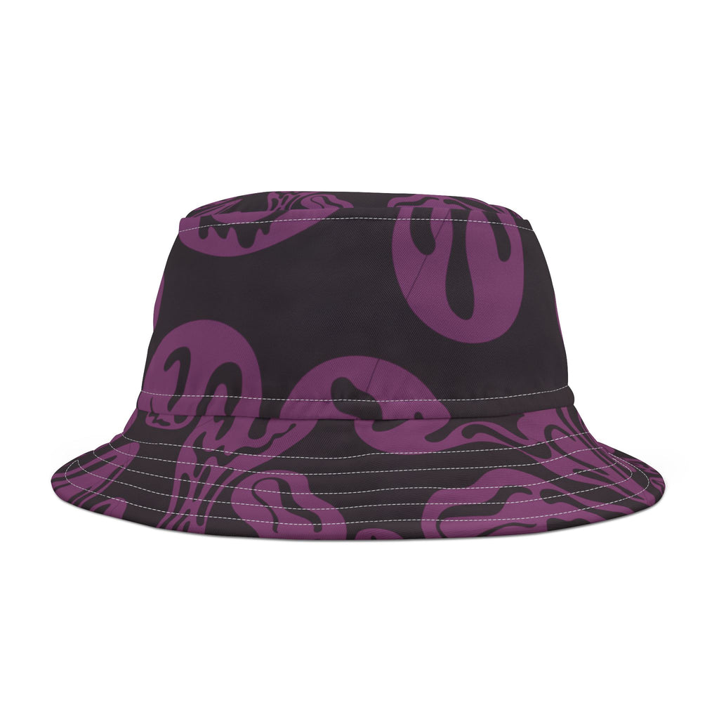Purple Psychedelic Smile Bucket Hat