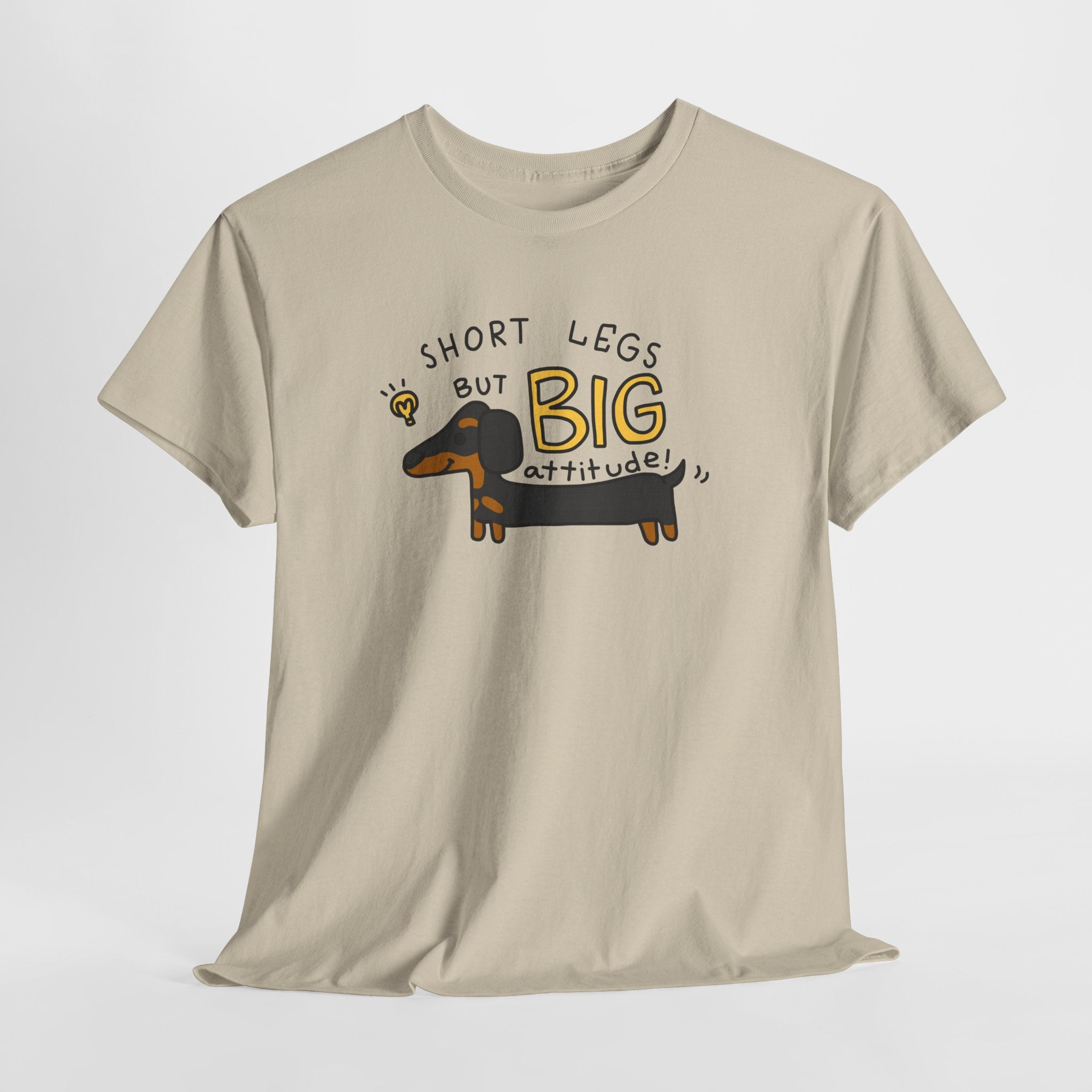 Dachshund T Shirt Short Legs Big Attitude Funny Dog Lover Tee Cute Wiener Dog Shirt Gift for Dog Moms