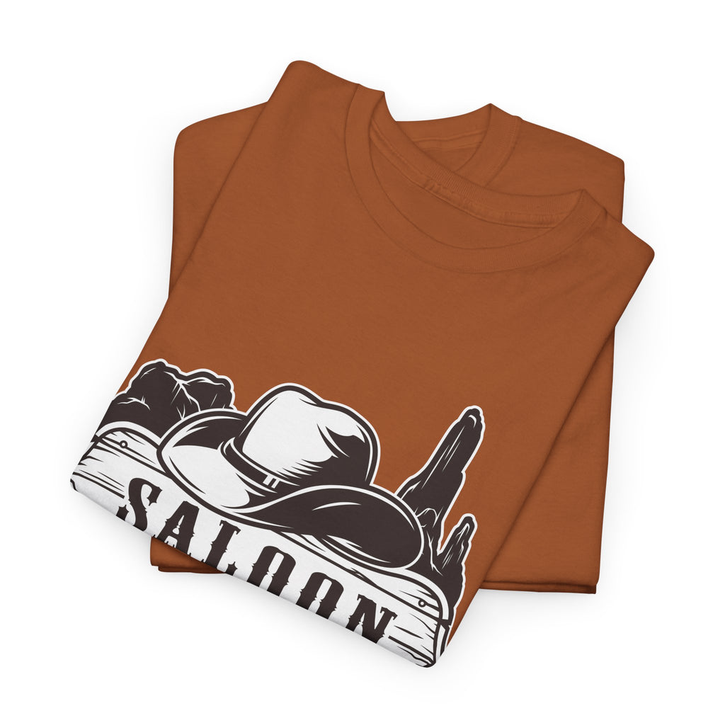 Saloon Vintage Western T-Shirt  Cowboy Hat & Desert Graphic