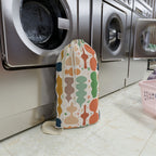 Abstract Shapes Laundry Bag | Retro Colorful Pattern, Drawstring Tote