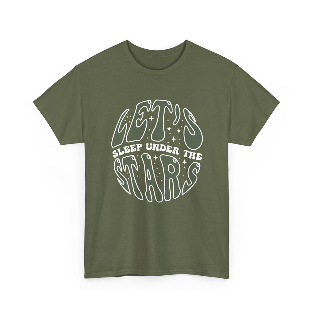 Lets Sleep Under the Stars T Shirt Camping Quote Tee Outdoor Nature Shirt Adventure Gift for Camp Lovers