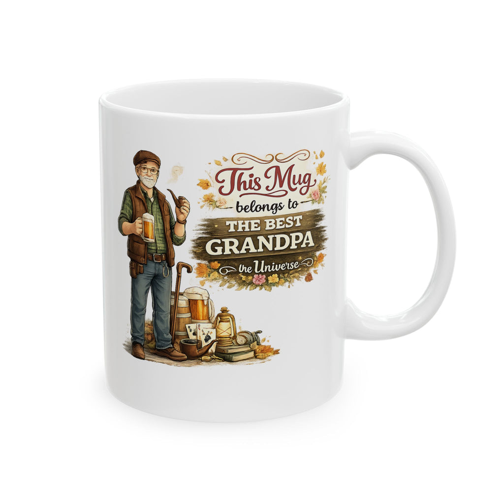 Best Grandpa Mug This Mug Belongs To The Best Grandpa in the Universe, Grandpa Coffee Mug Gift