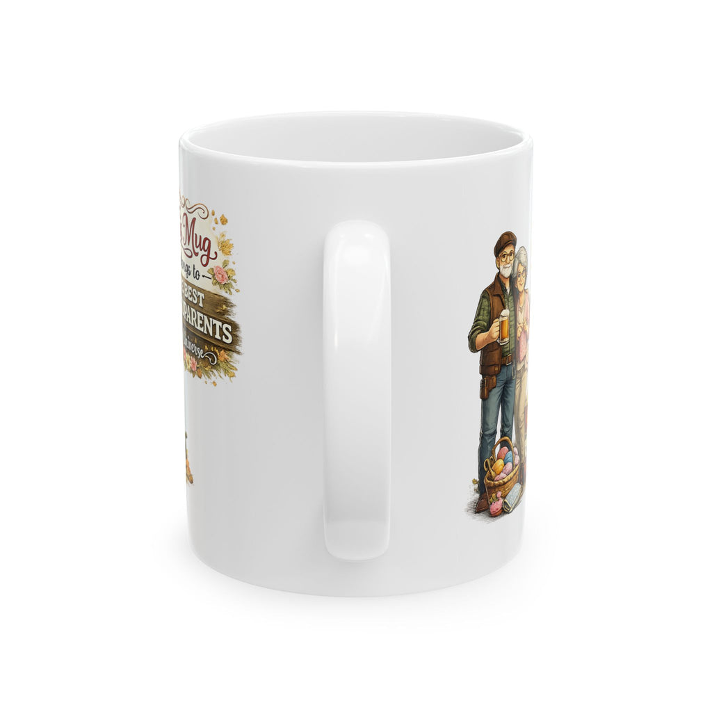 Best Grandparents Mug This Mug Belongs To The Best Grandparents in the Universe, Grandparents Coffee Mug Gift