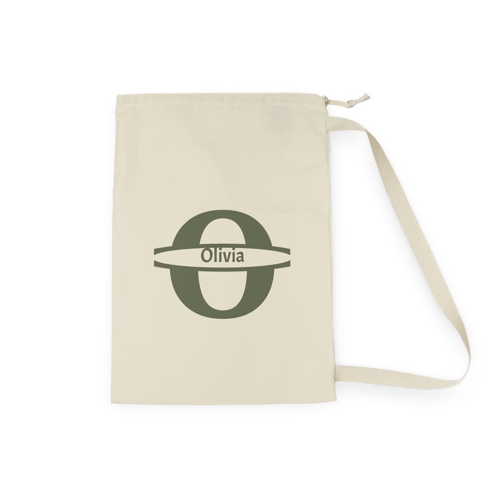 Personalized  Monogram Laundry Bag | Personalized Initial Canvas Laundry Bag