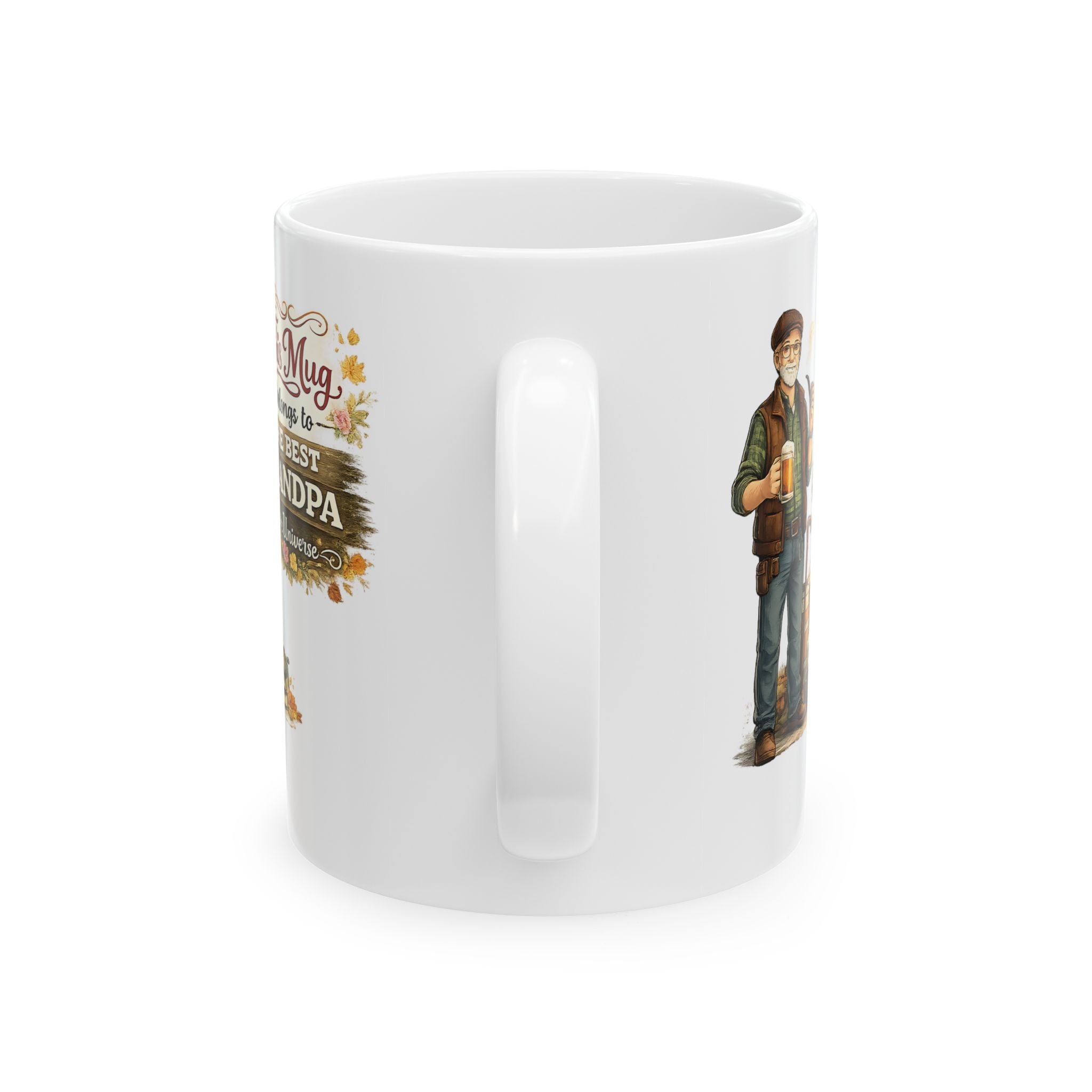 Best Grandpa Mug This Mug Belongs To The Best Grandpa in the Universe, Grandpa Coffee Mug Gift