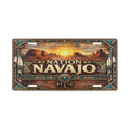 Navajo Nation Vanity License Plate Southwest Desert Native Inspired Design