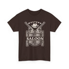 Western Saloon T-Shirt  Vintage Cowboy Guns & Hat Graphic Tee