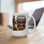 Best Firefighter Mug This Mug Belongs To The Best Firefighter in the USA, Firefighter Coffee Mug Gift