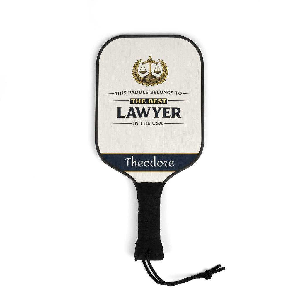 Personalized Lawyer Pickleball Paddle Set | Custom Attorney Gift for Him | Law School Graduation Gift | Best Lawyer Gift Idea