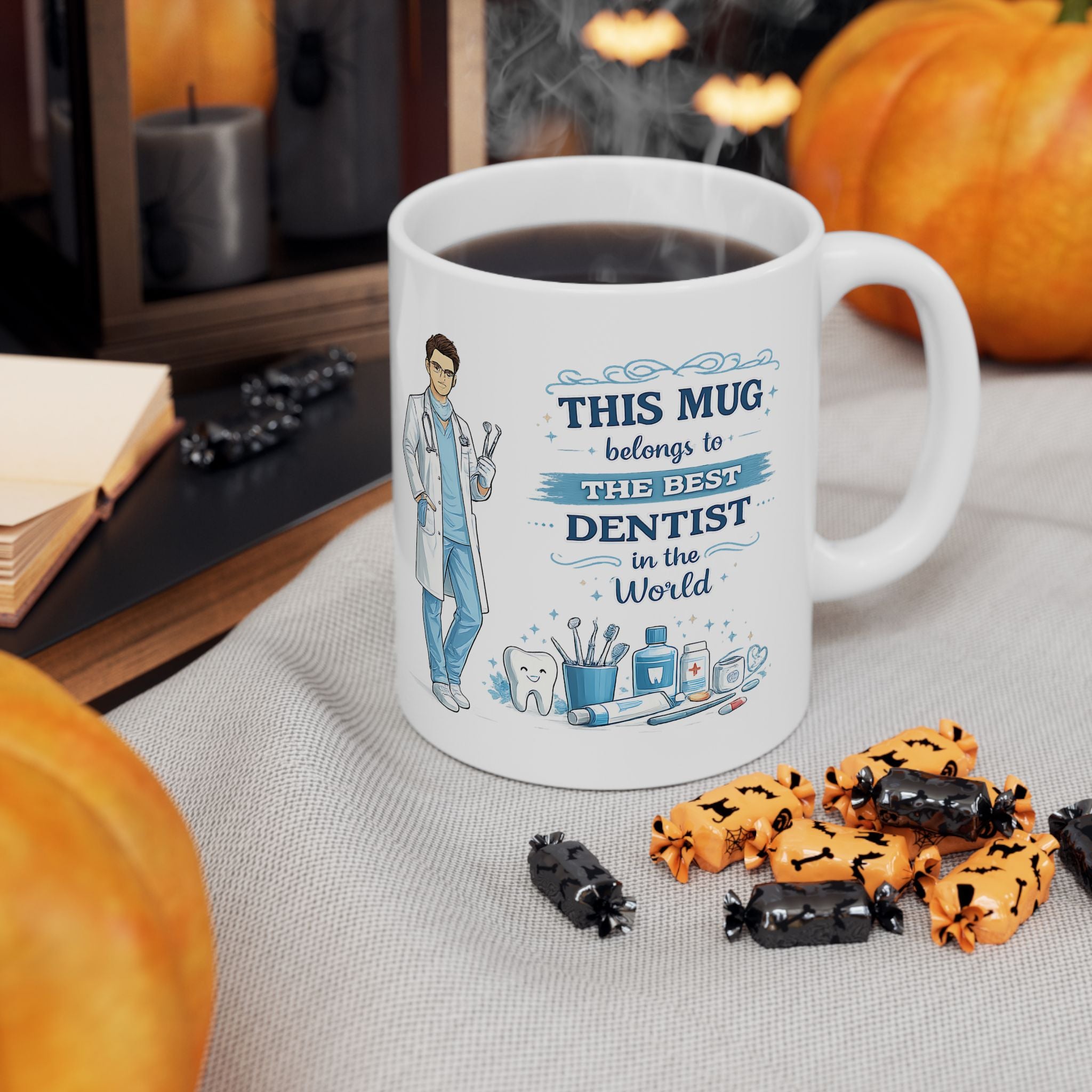 Best Dentist Mug This Mug Belongs To The Best Dentist in the World, Dentist Coffee Mug Gift