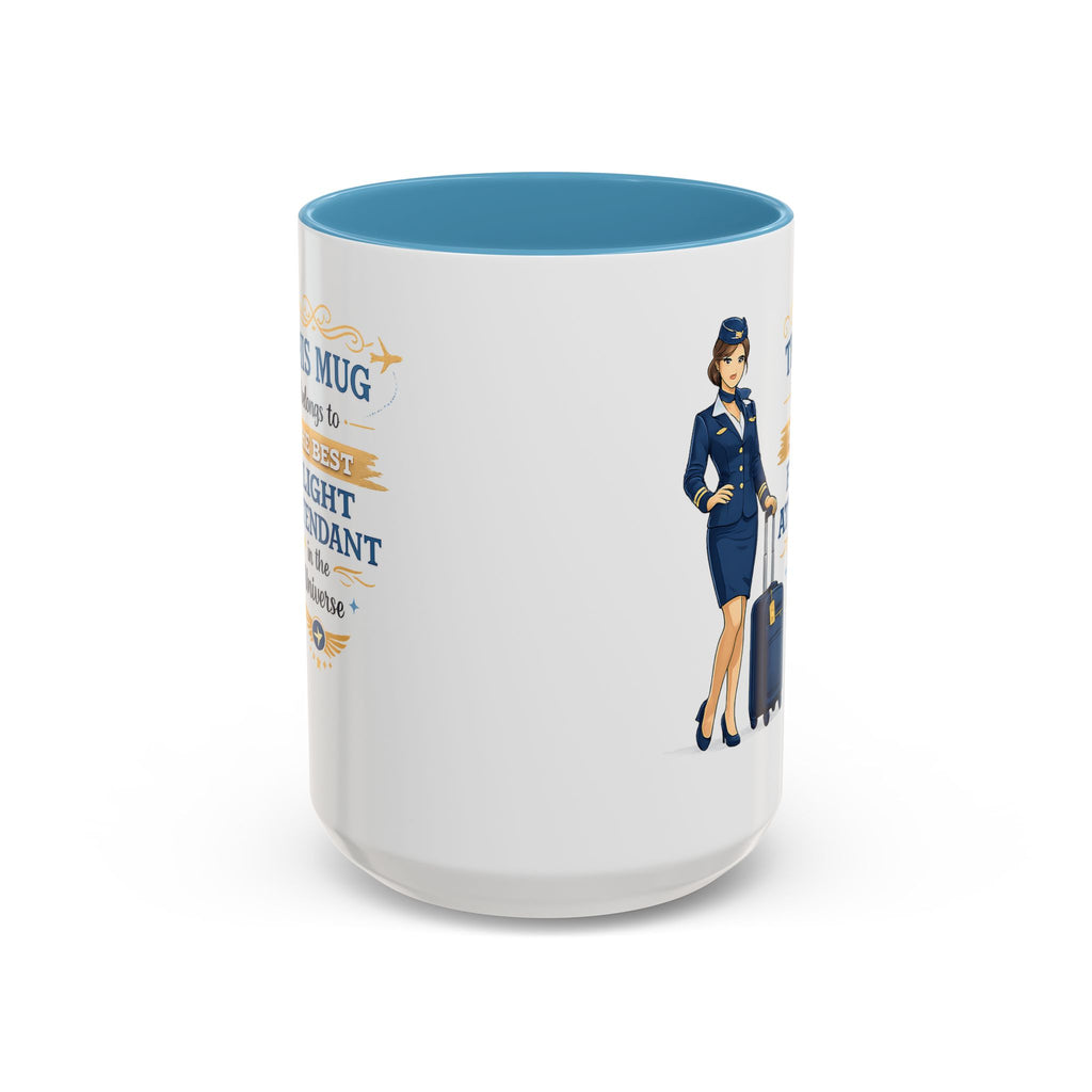 Best Flight Attendant Mug  This Mug Belongs To The Best Flight Attendant in the Universe, Cabin Crew Coffee Mug Gift