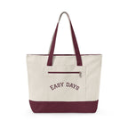 Easy Days canvas tote | Zippered canvas tote, front pocket