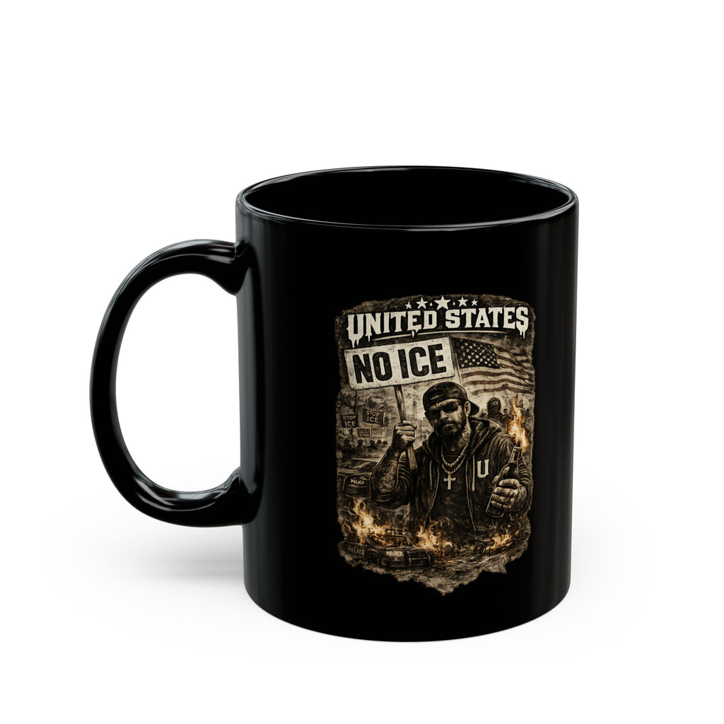 United States No ICE Mug Political Protest Coffee Cup Activist Statement Gift