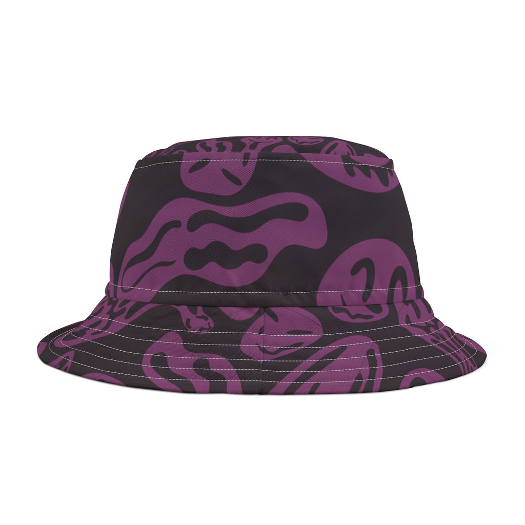 Purple Psychedelic Smile Bucket Hat