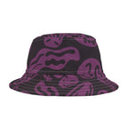 Purple Psychedelic Smile Bucket Hat