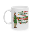 Best Pizzaiolo Mug This Mug Belongs To The Best Pizza Maker in the World, Italian Chef Coffee Mug Gift
