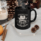 American Cowboy Mug Western Coffee Cup Patriotic Country Gift for Him
