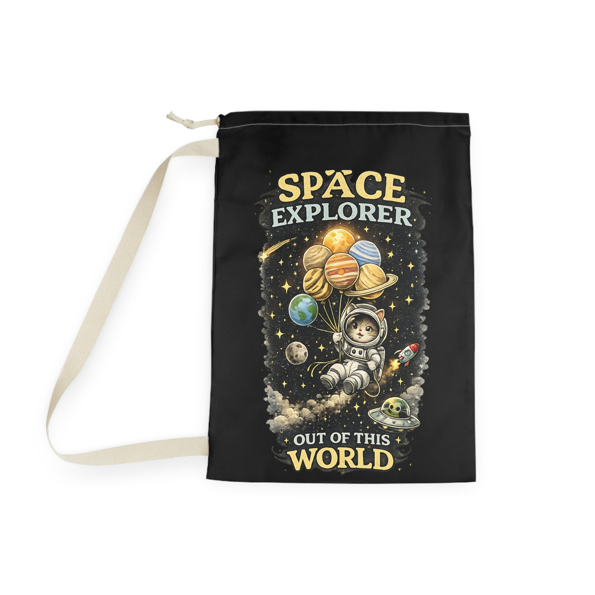 Space Explorer astronaut planets Laundry Bag | Out of This World celestial print