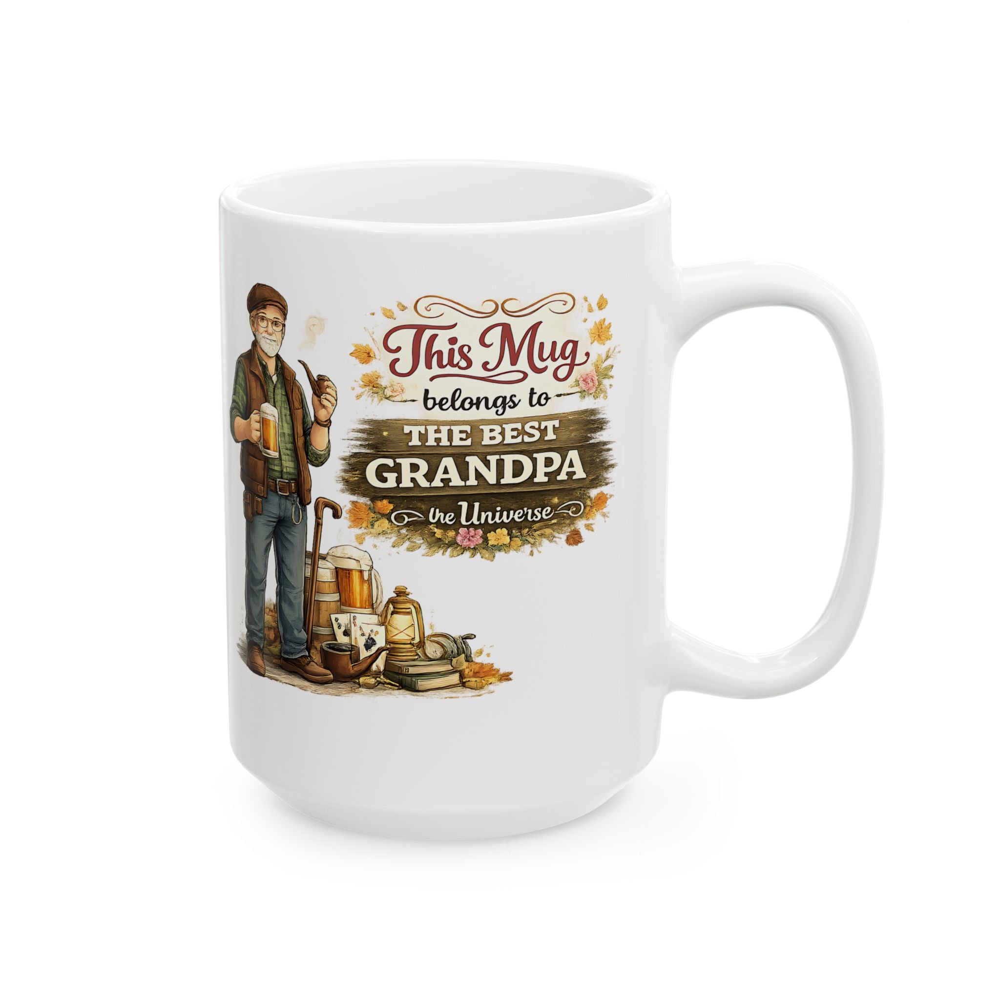 Best Grandpa Mug This Mug Belongs To The Best Grandpa in the Universe, Grandpa Coffee Mug Gift