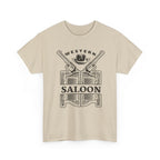 Western Saloon T-Shirt  Vintage Cowboy Guns & Hat Graphic Tee
