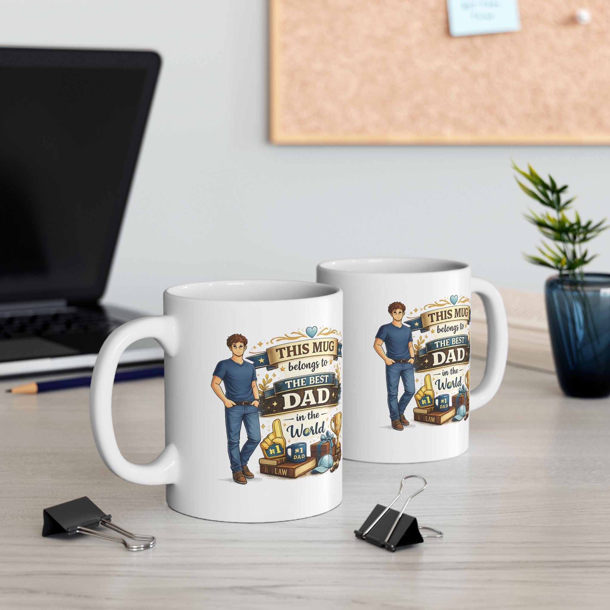 Best Dad Mug  This Mug Belongs To The Best Dad in The World, Fathers Day Gift, Dad Coffee Mug