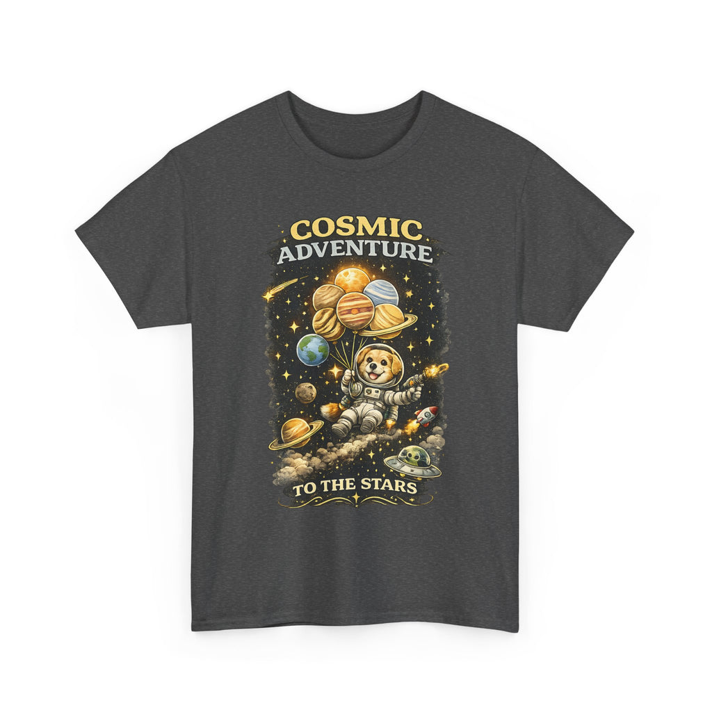 Cosmic Adventure Space Dog Shirt  Cute Astronaut Dog T Shirt, Galaxy Planet Graphic Tee, Space Lover Gift