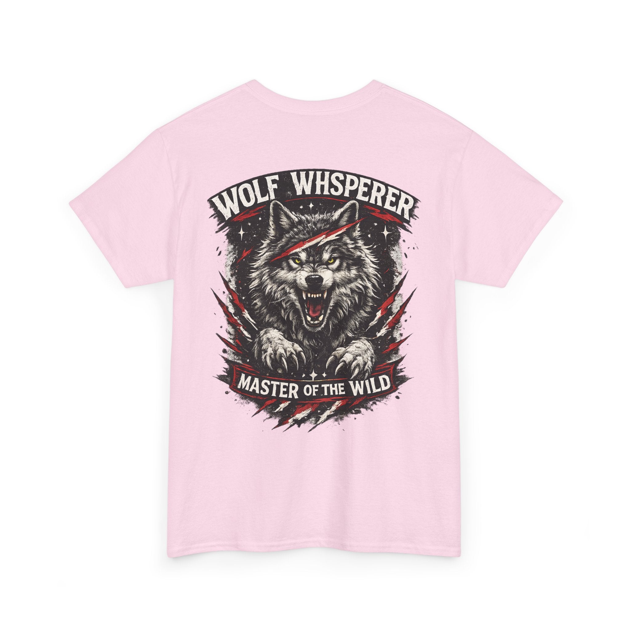 Wolf Whisperer Biker Shirt  Wolf Graphic T Shirt, Alpha Wolf Back Print Tee, Outdoor Biker Gift for Him
