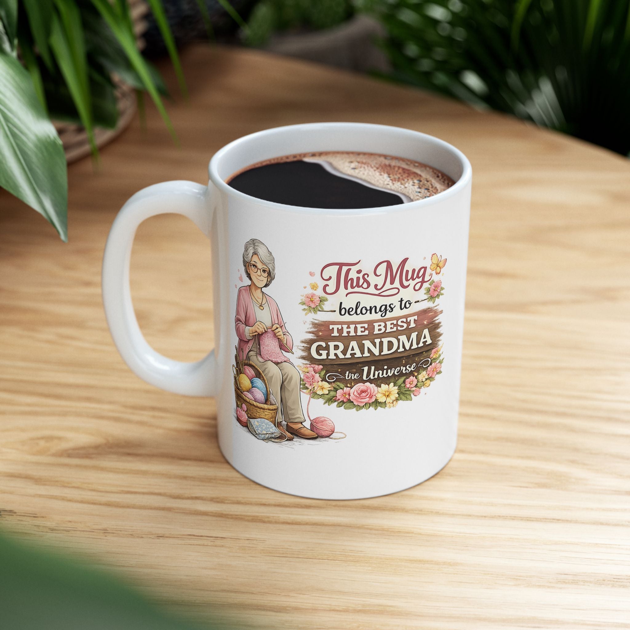 Best Grandma Mug This Mug Belongs To The Best Grandma in the Universe, Grandma Coffee Mug Gift