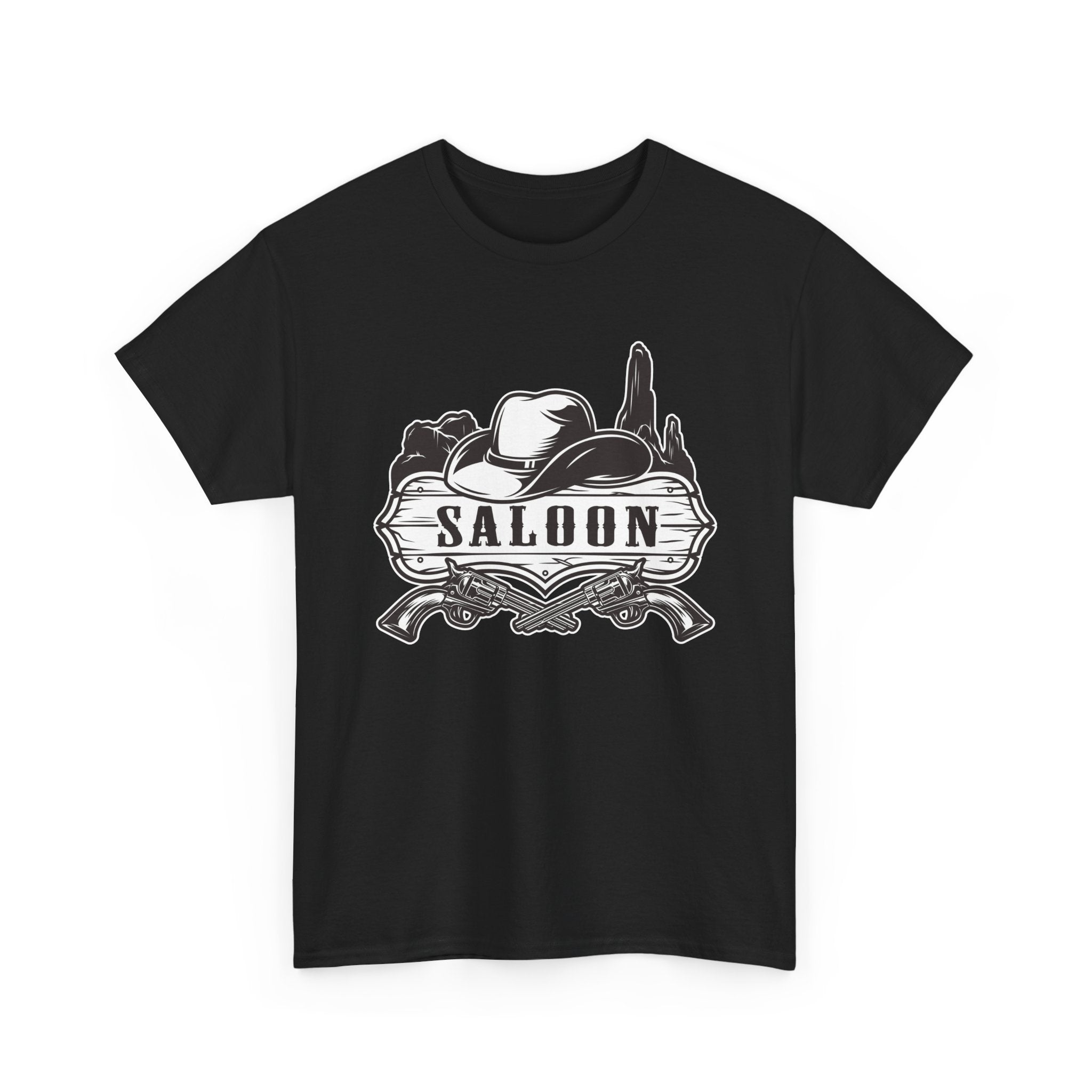Saloon Vintage Western T-Shirt  Cowboy Hat & Desert Graphic
