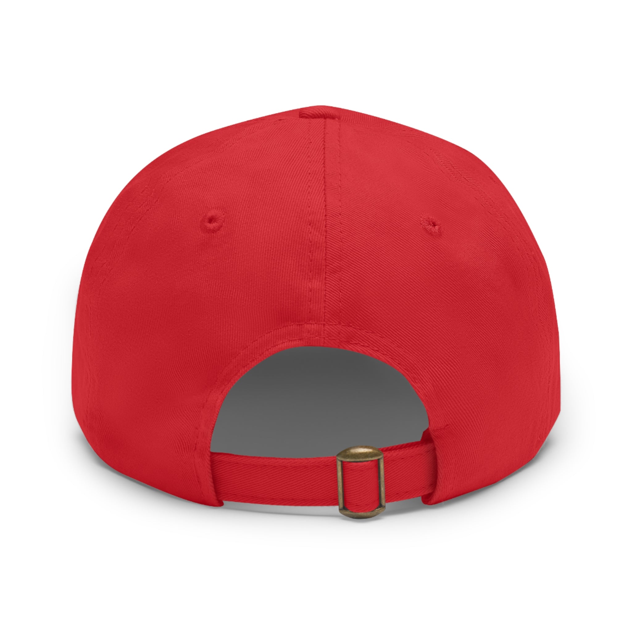 Star Patch Dad Hat  Leather Round Patch Baseball Cap