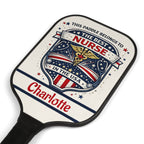Personalized Nurse Pickleball Paddle Set | Custom Name Gift for Nurse | Best Nurse in the USA Pickleball Gift