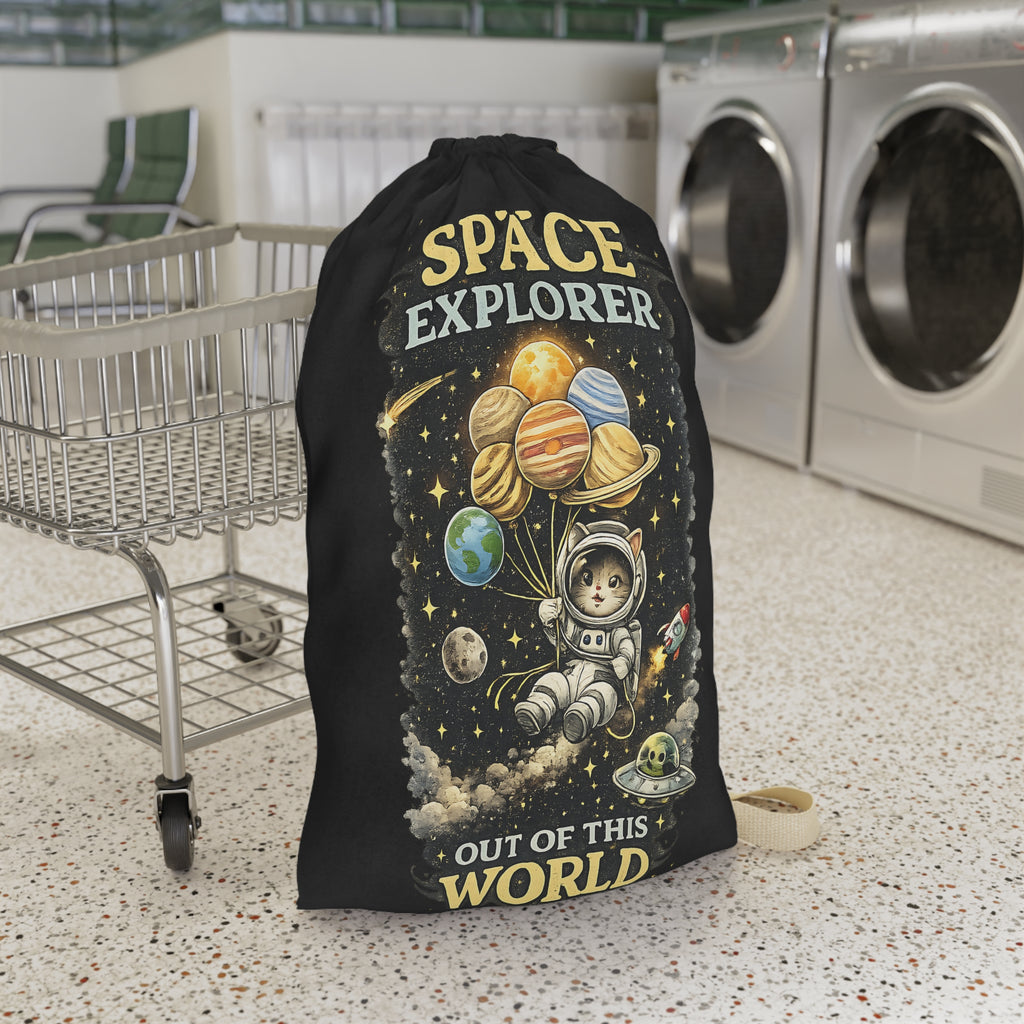 Space Explorer astronaut planets Laundry Bag | Out of This World celestial print