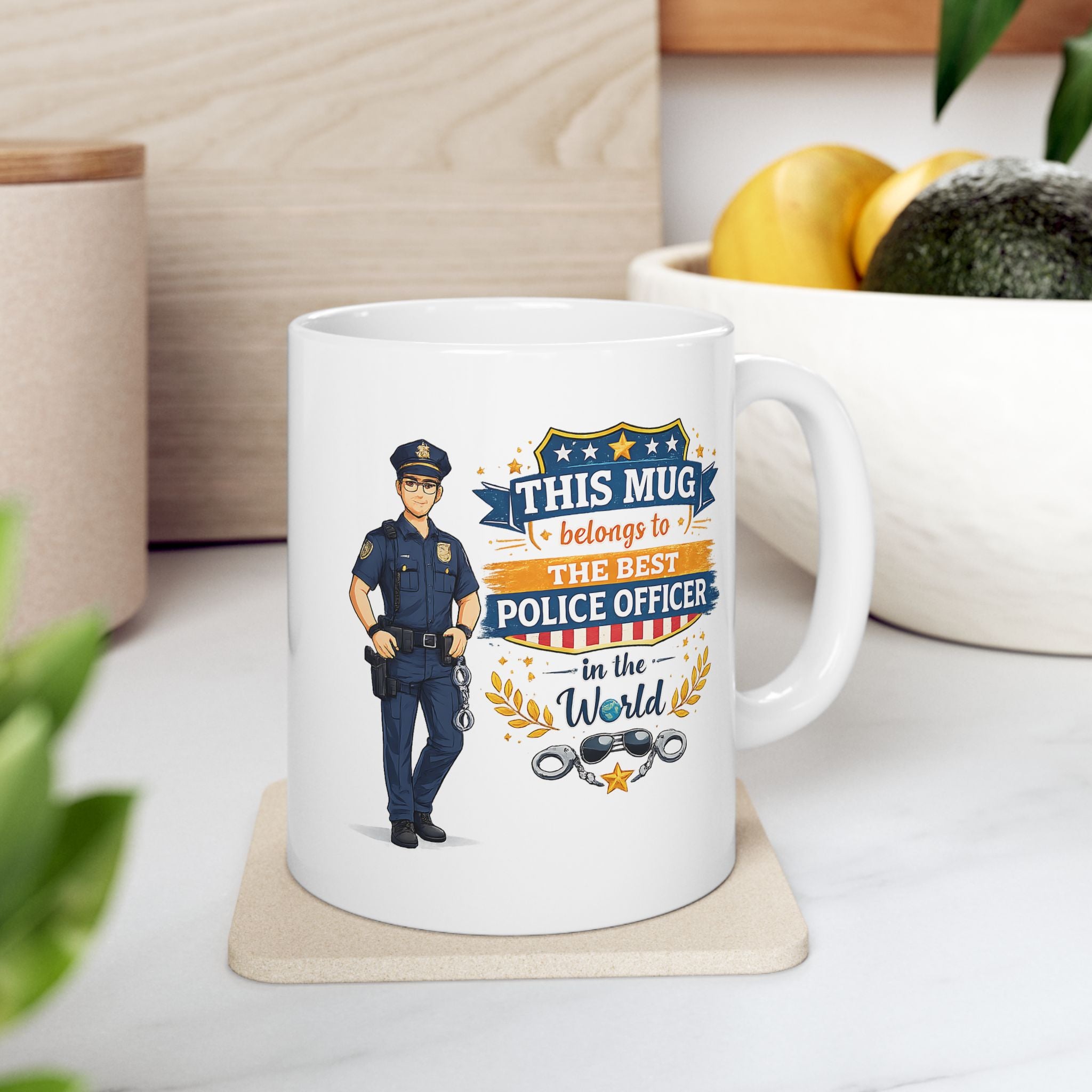 Best Police Officer Mug This Mug Belongs To The Best Police Officer in The World, Police Gift Coffee Mug