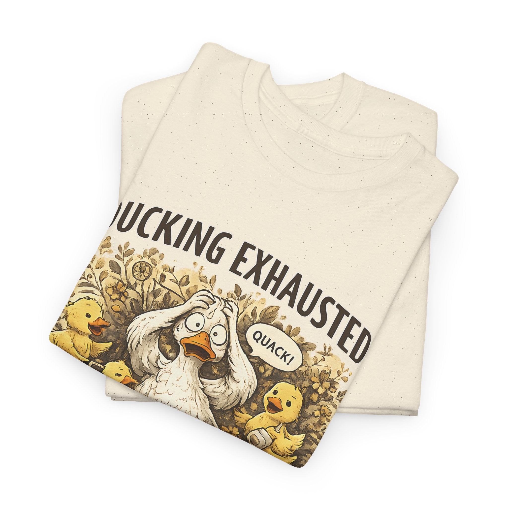 Ducking Exhausted Mom Life T Shirt  Funny Mom Shirt, Tired Mom Tee, Mom Life Graphic Shirt