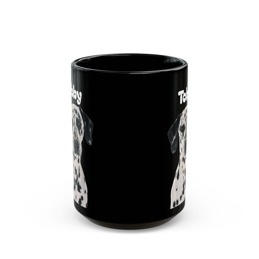 Personalized Pet Photo Mug  Custom Dog or Cat Picture Mug  Black Ceramic Coffee Cup 11oz 15oz  Pet Lover Gift