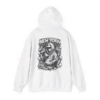 Hoodie New York Streetwear Graphic Hoodie Rooftop Graffiti DJ Design
