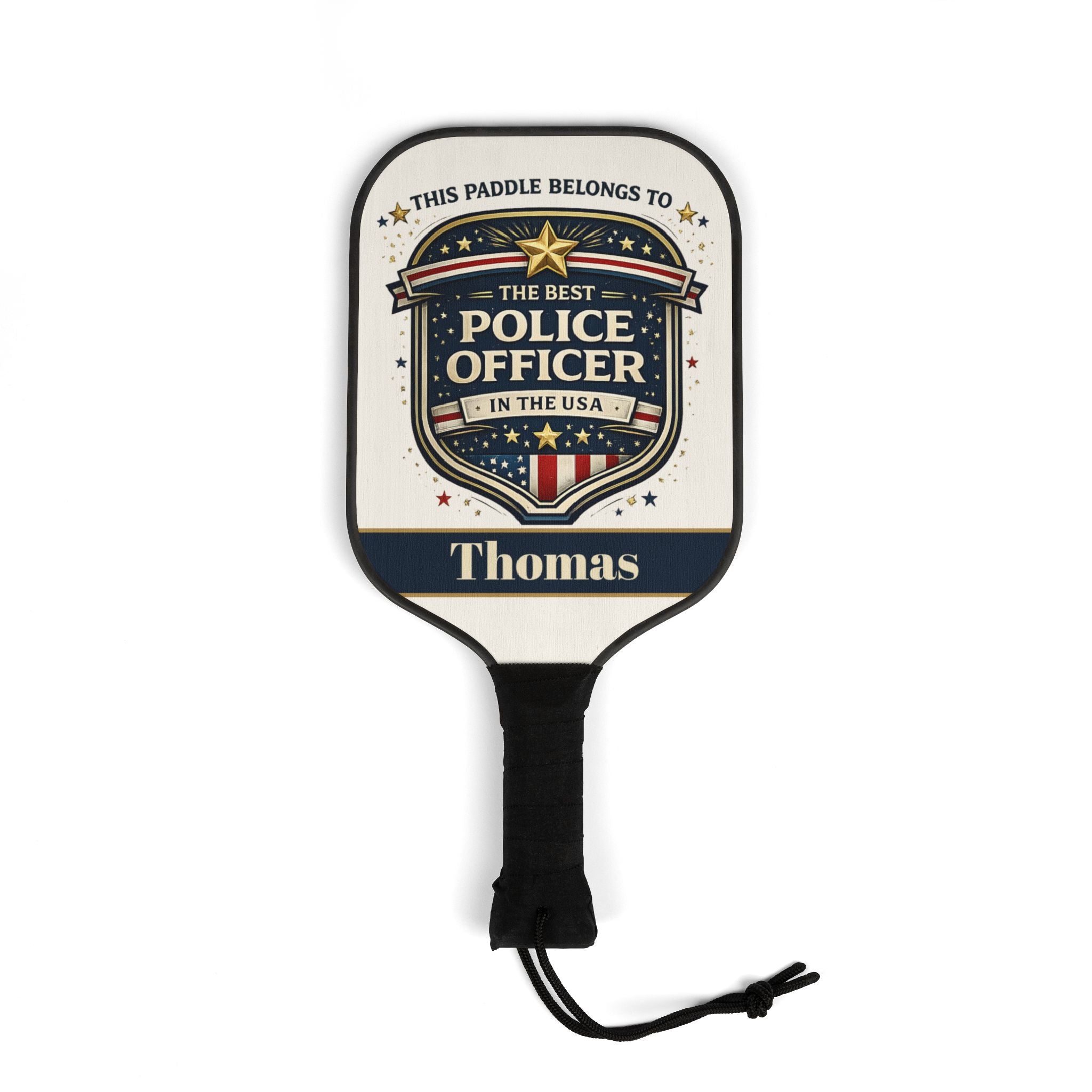 Personalized Police Officer Pickleball Paddle Set | Custom Law Enforcement Gift | Best Cop Gift USA