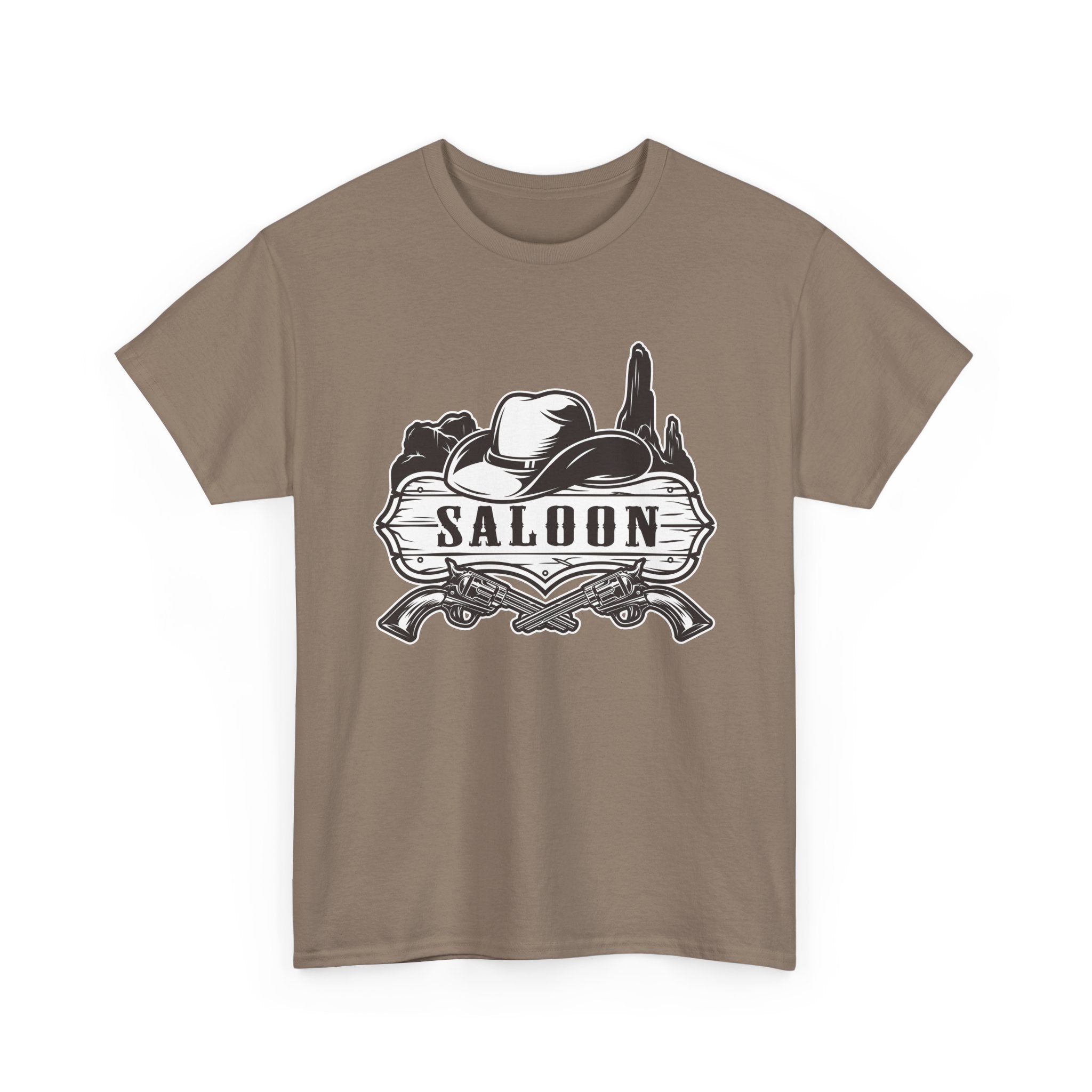 Saloon Vintage Western T-Shirt  Cowboy Hat & Desert Graphic