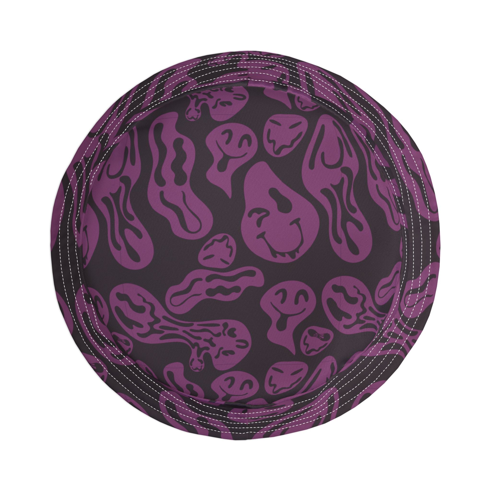 Purple Psychedelic Smile Bucket Hat