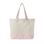 Sugar High Cat Illustration Zippered Tote | Cute Candy Cat Canvas Bag