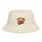 Good Vibes Orange Cartoon Bucket Hat