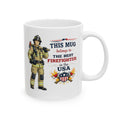 Best Firefighter Mug This Mug Belongs To The Best Firefighter in the USA, Firefighter Coffee Mug Gift